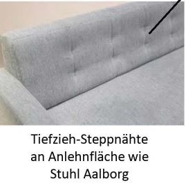 Standard Aalborg Sitzbank mit Armlehne