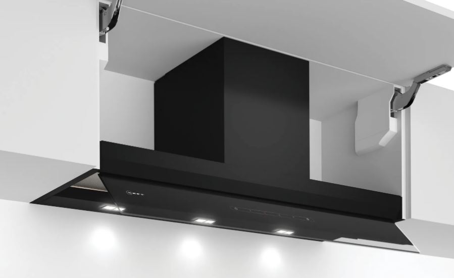 Neff-Collection N 70 Integrierte Designhaube 90 cm Klarglas schwarz bedruckt D95XAM2S0